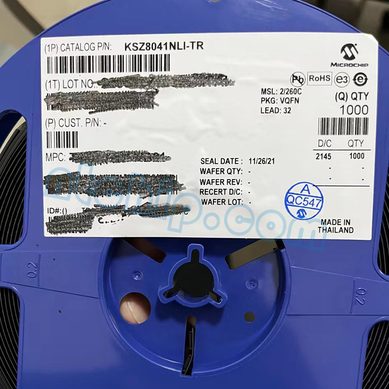 KSZ8041NLI-TR Label